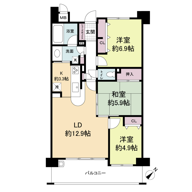 8階の間取り図