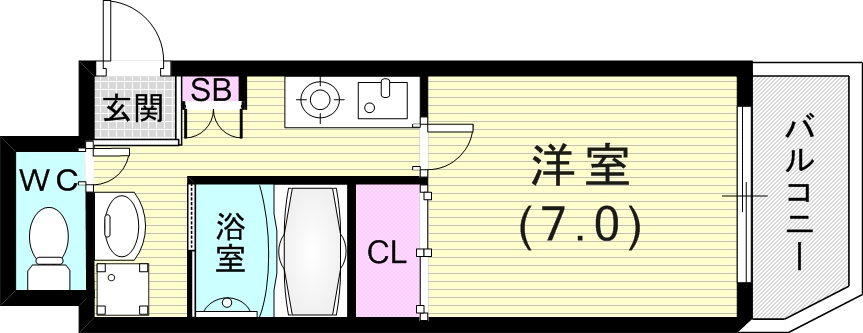 6階の間取り図