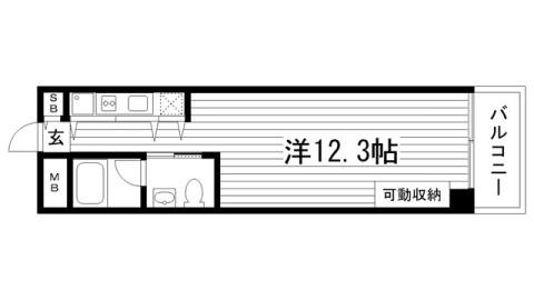 4階の間取り図