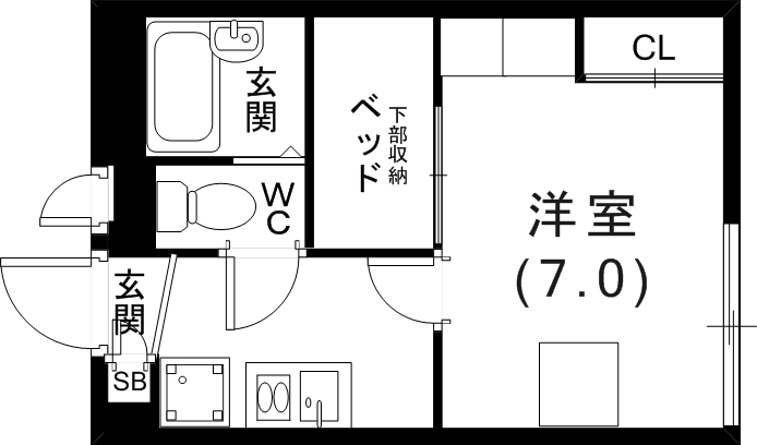 1階の間取り図