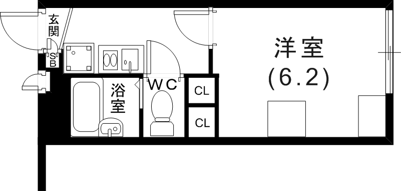 1階の間取り図
