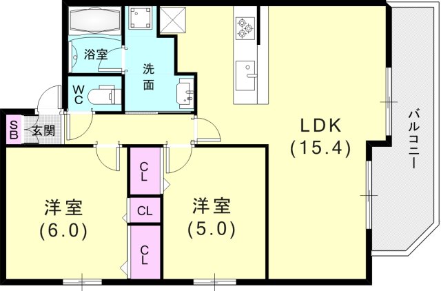 7階の間取り図