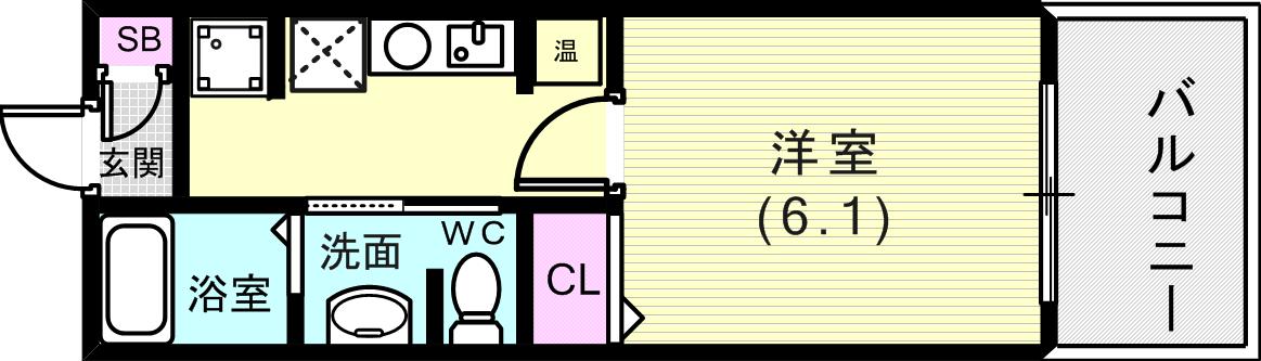 8階の間取り図