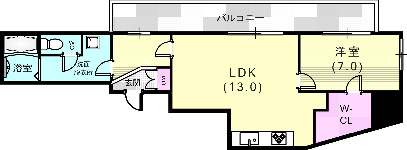 7階の間取り図