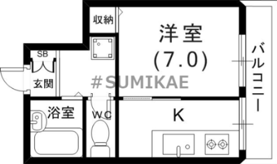 2階の間取り図
