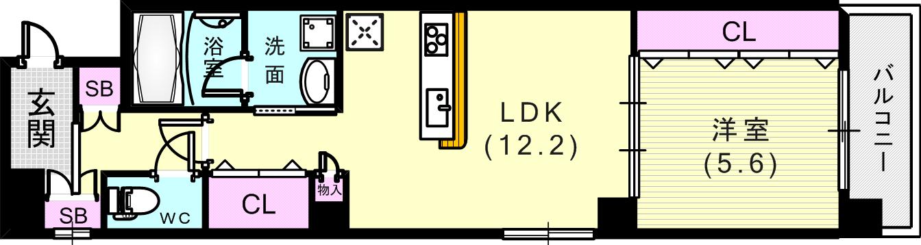 2階の間取り図
