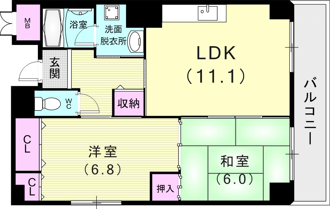 5階の間取り図