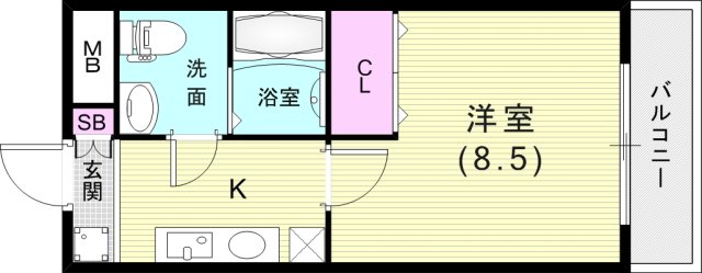 2階の間取り図