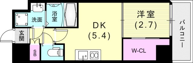 8階の間取り図