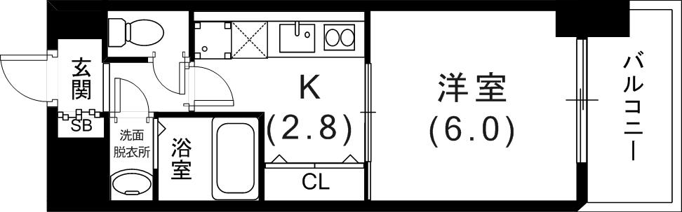 2階の間取り図