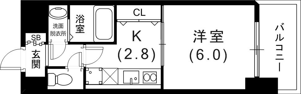2階の間取り図