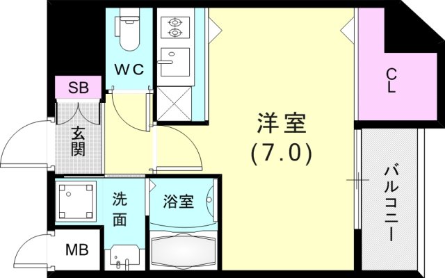 8階の間取り図
