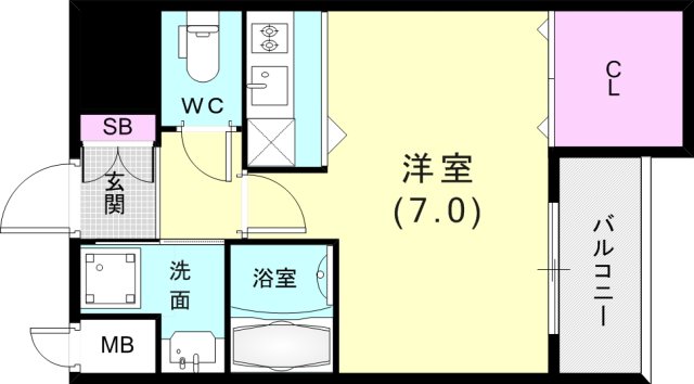 9階の間取り図