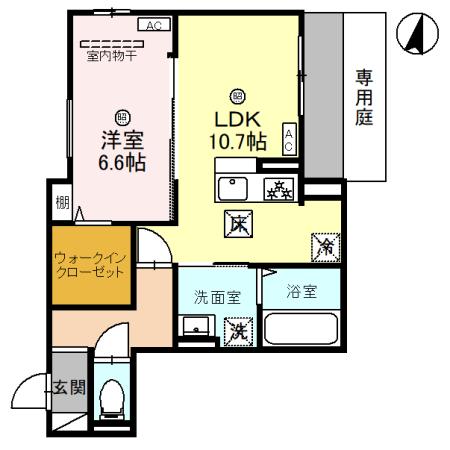 1階の間取り図