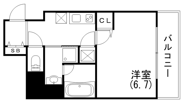 6階の間取り図