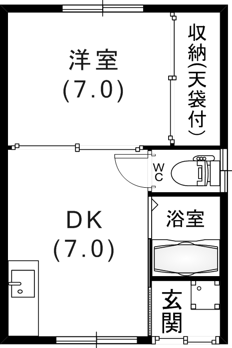 -階の間取り図
