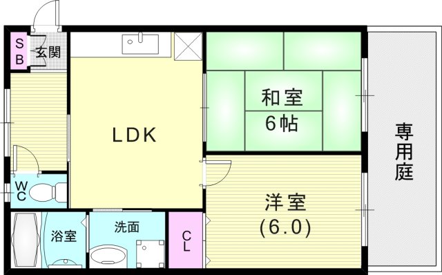 1階の間取り図