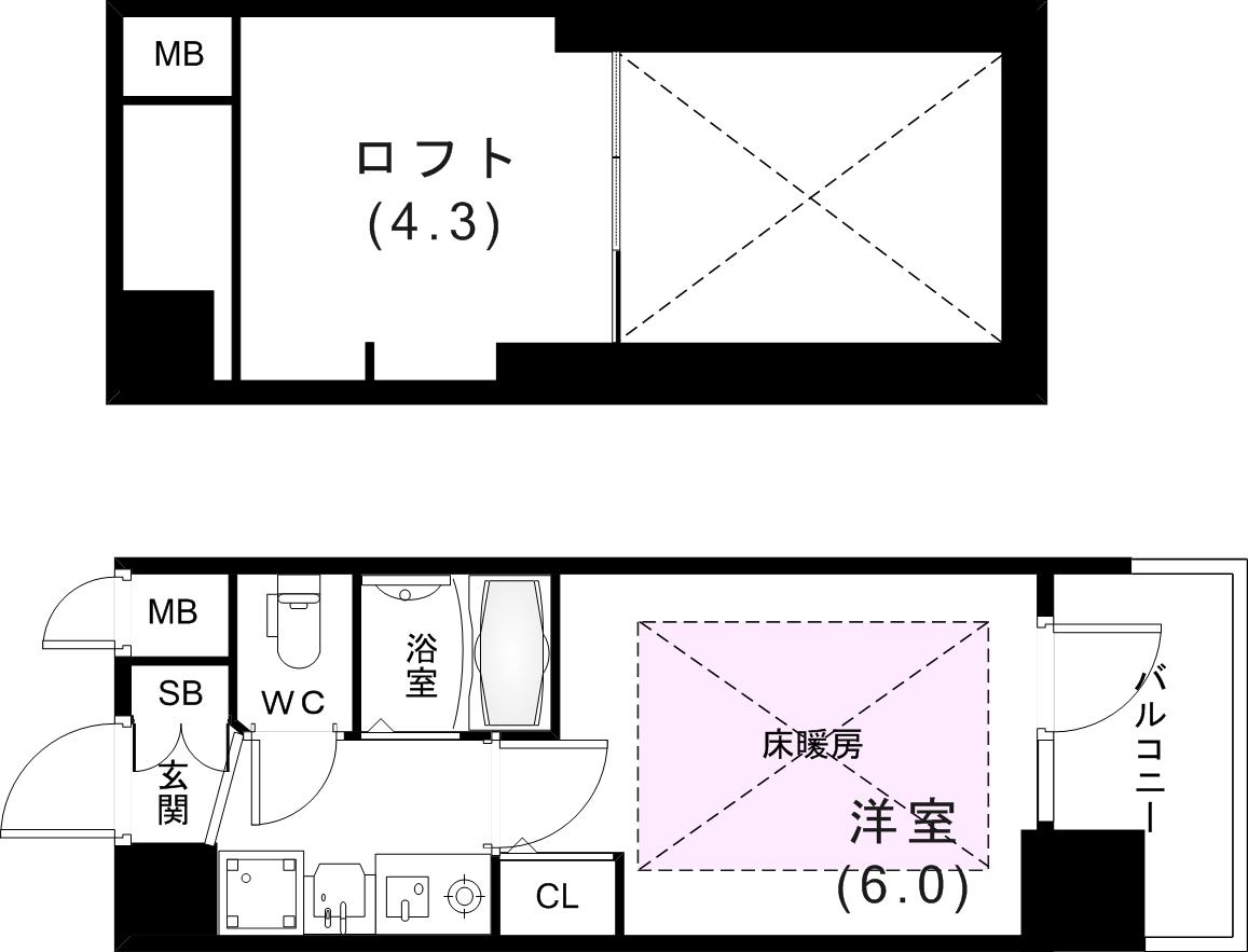 2階の間取り図
