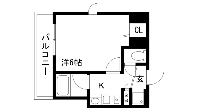 6階の間取り図