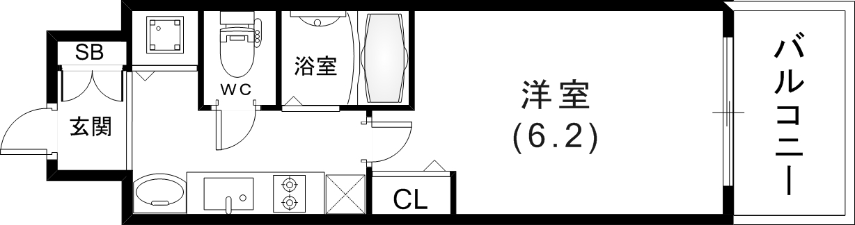 6階の間取り図
