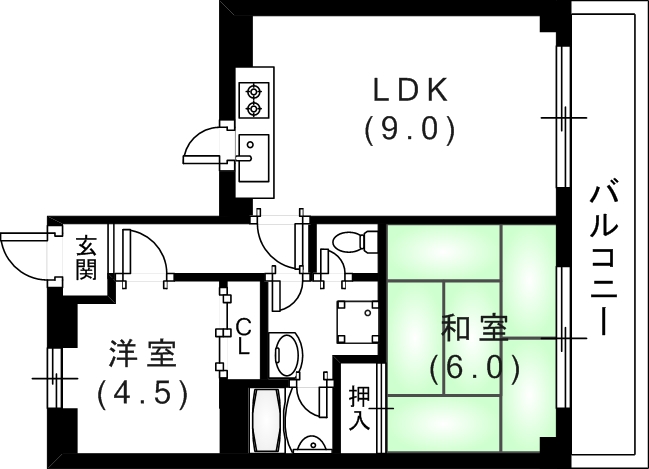 6階の間取り図