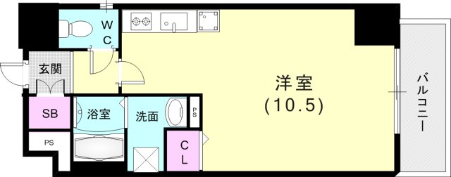 8階の間取り図