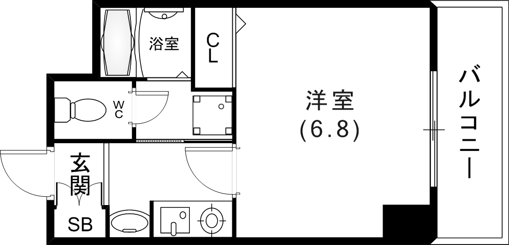 8階の間取り図