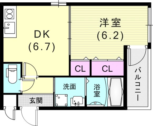 2階の間取り図