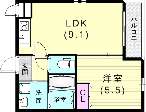 3階の間取り図