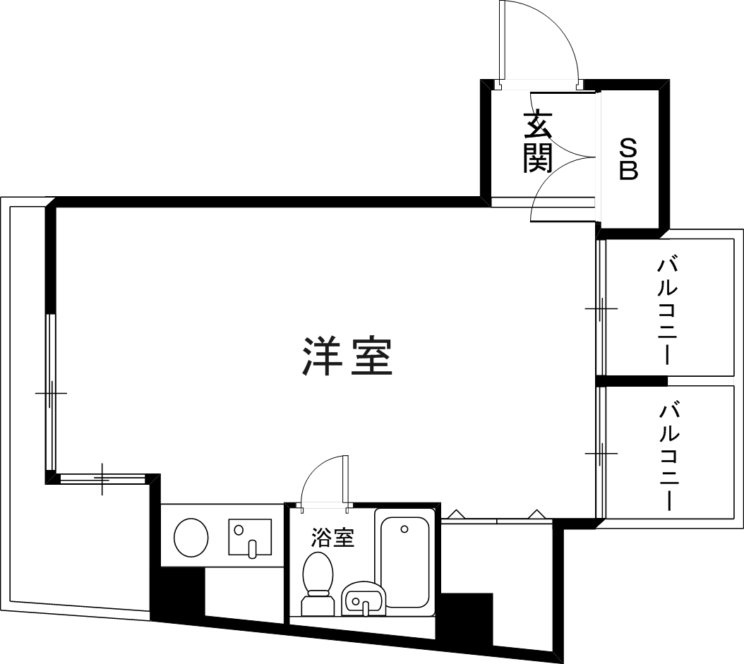 4階の間取り図