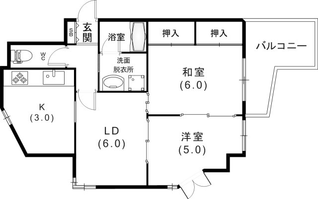 5階の間取り図