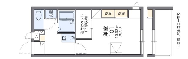 1階の間取り図