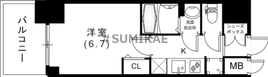 8階の間取り図