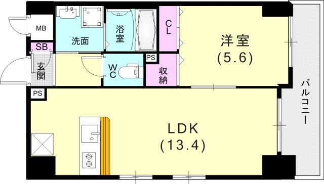 2階の間取り図