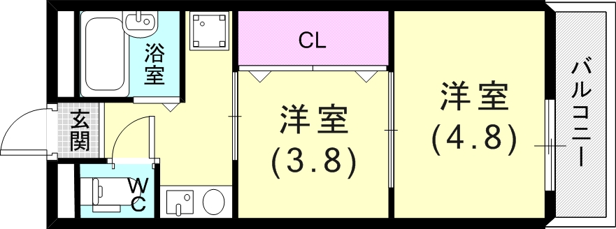 1階の間取り図