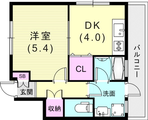 1階の間取り図