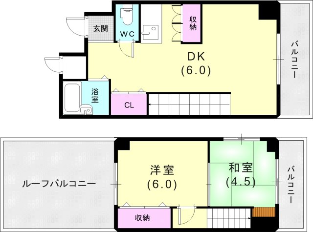 4階の間取り図