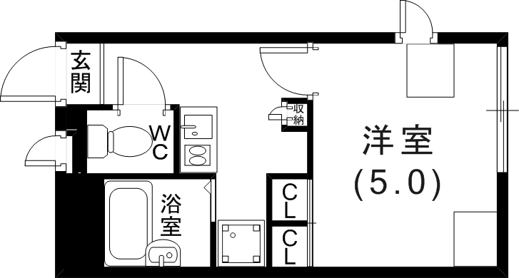 2階の間取り図