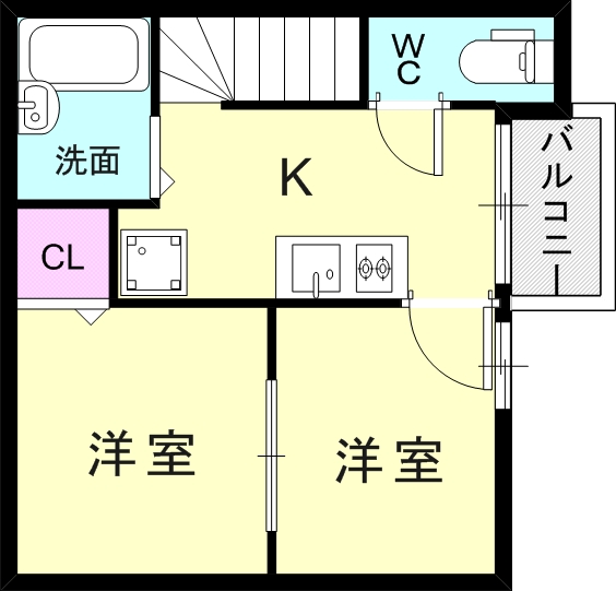 1階の間取り図