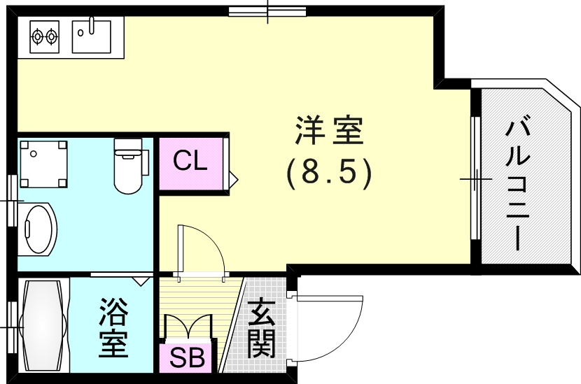2階の間取り図