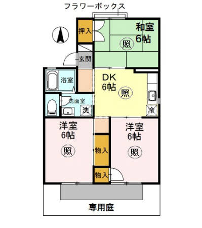1階の間取り図
