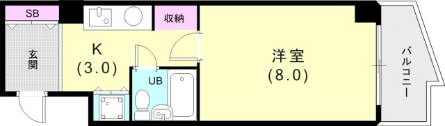 4階の間取り図