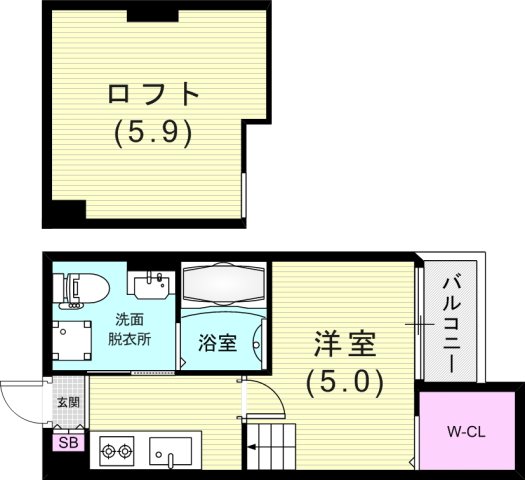 1階の間取り図