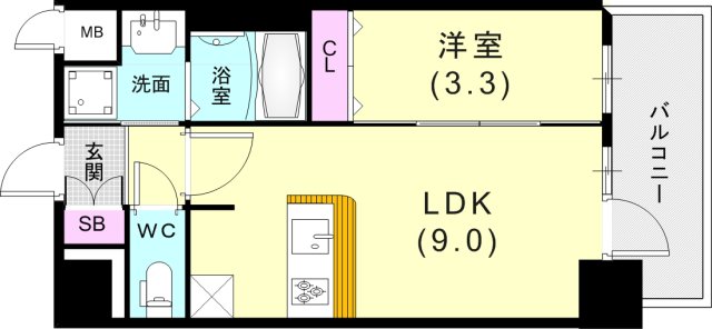 7階の間取り図
