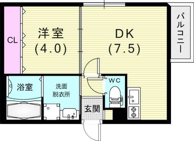 1階の間取り図
