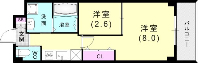 1階の間取り図