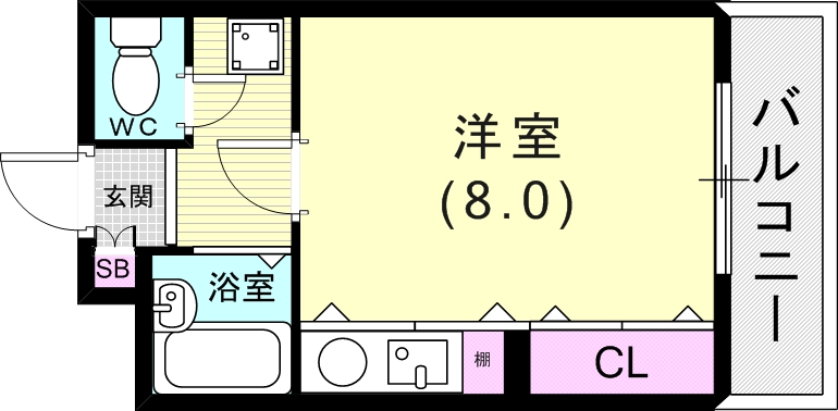 6階の間取り図