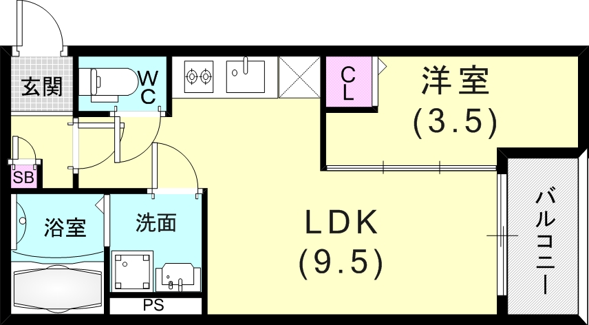 2階の間取り図