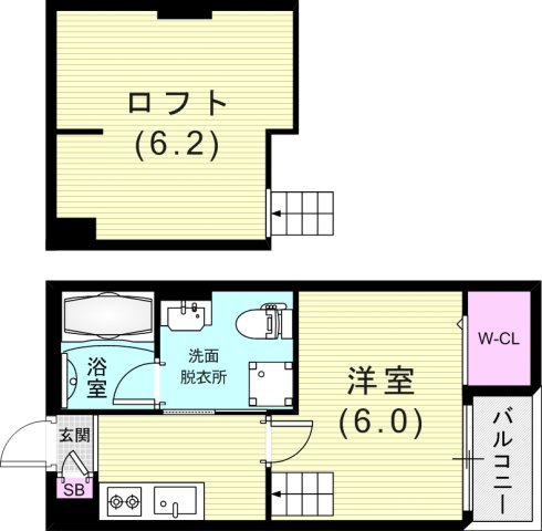 2階の間取り図