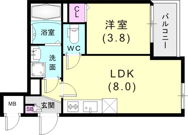 1階の間取り図